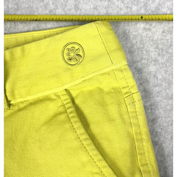 Tommy Bahama Pants Womens Eight Lime Silk Blend Straight Fit Capri Pant Vacation - Picture 4 of 12